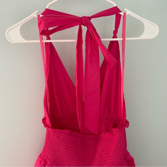 B Darlin Juniors Cotton Halter Smocked-Waist Tiered Dress pink 11/12 NWT - Picture 10 of 15